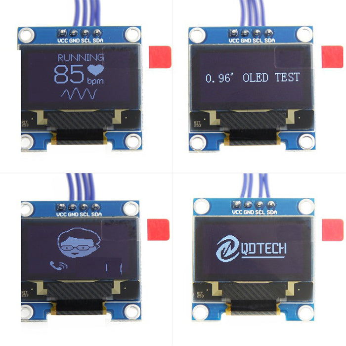 0.96インチ SSD1306 解像度12864 51シリーズ 有機EL OLEDディスプレイLCDモジュールIIC I2C OLEDモジュール ディスプレイ Arduino RasberryPiなど対応