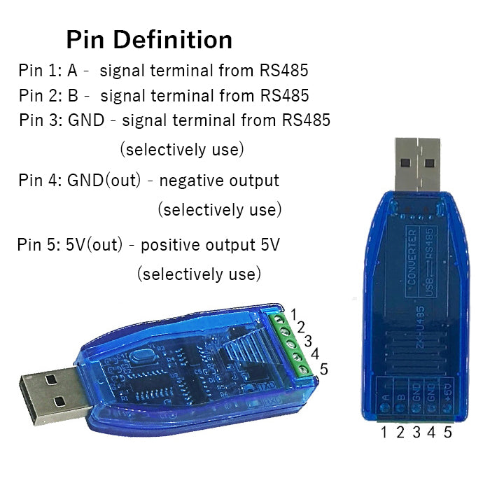 USB to RS485コンバーター アップグレード保護 RS-485コネクタボードモジュール
