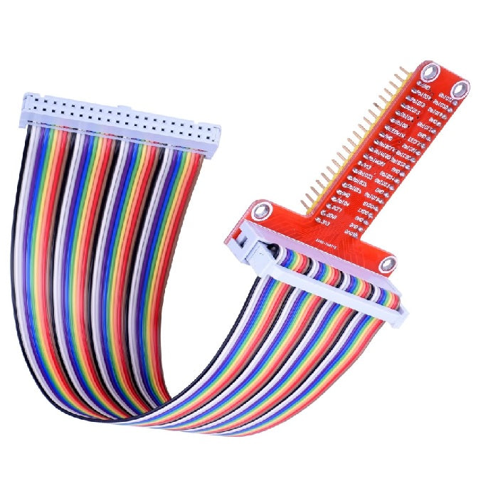ラズベリーパイ用 GPIOピン I/O延長ケーブル+T型ピンヘッダーキット