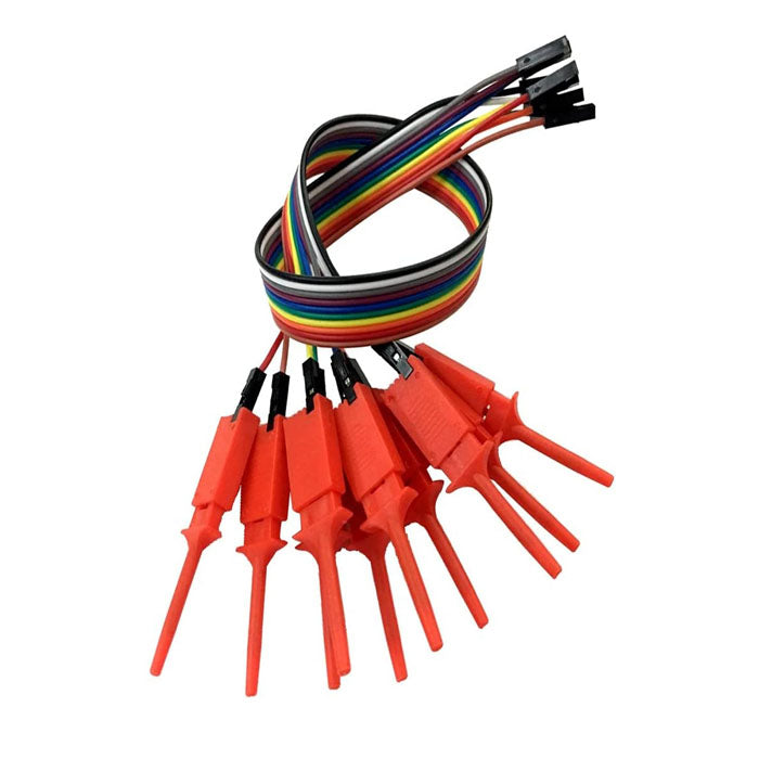 ロジックアナライザケーブル 10ピン 20cm ロジックアナライザケーブル 10ピン 20cmプローブ テストフック カラフル クリップ