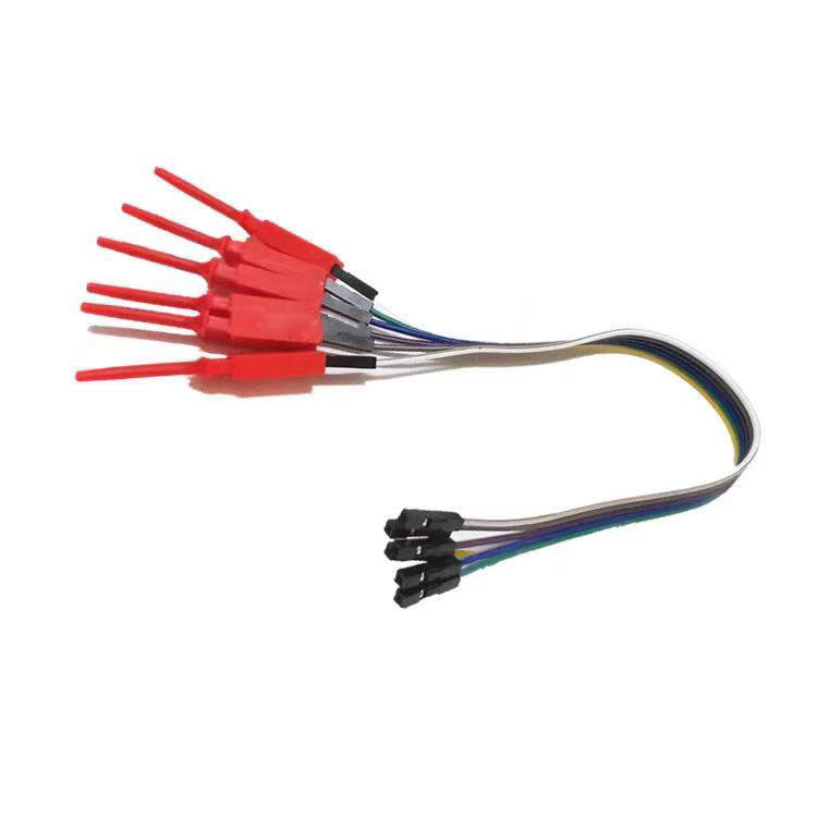 ロジックアナライザケーブル 6ピン 20cm ロジックアナライザケーブル 6ピン 20cmプローブ テストフック カラフル クリップ