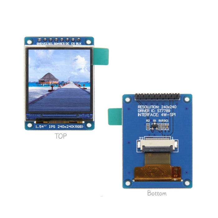 1.54インチ ST7789 解像度240x240 IPS LCDディスプレイ240x240 LCDモジュール SPI ディスプレイ Arduino RasberryPiなど対応